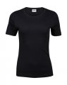 Dames T-shirt Tee Jays Interlock 580 Black